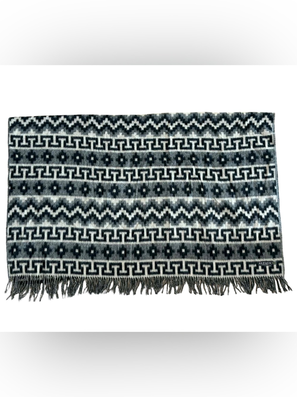 Alpaca & Wool Blend Throw Blanket
